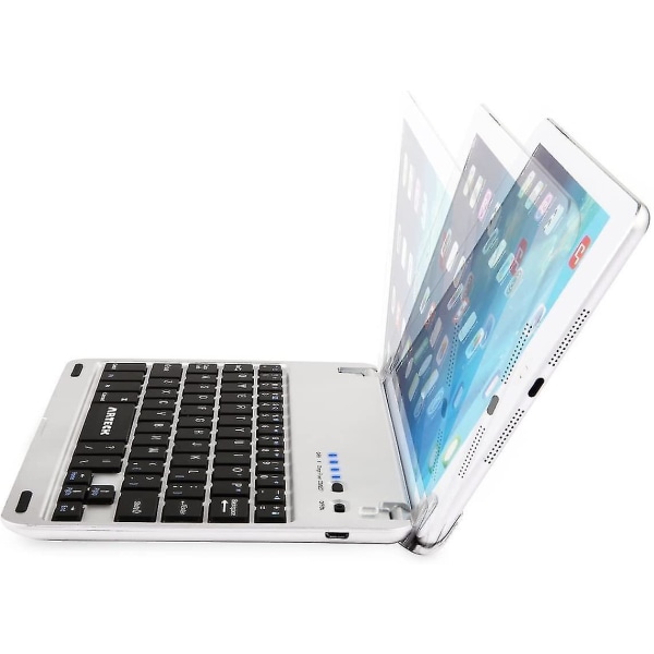 Ipad Mini 5 / Mini 4 Tangentbord, Ultratunt Apple Ipad Mini Bluetooth Tangentbord Folio Stativ Groove För