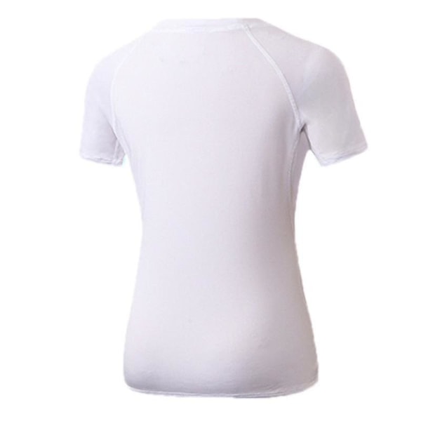 Dam Toppar Sport T-shirt Fitness Löpning Casual Toppar Activewear White