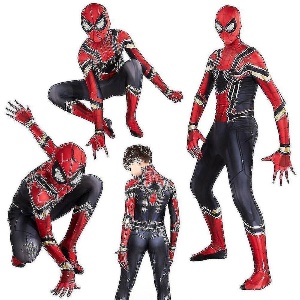 Spider-man Homecoming Iron Suit Superhjältekostym Halloween S M(110-120cm)