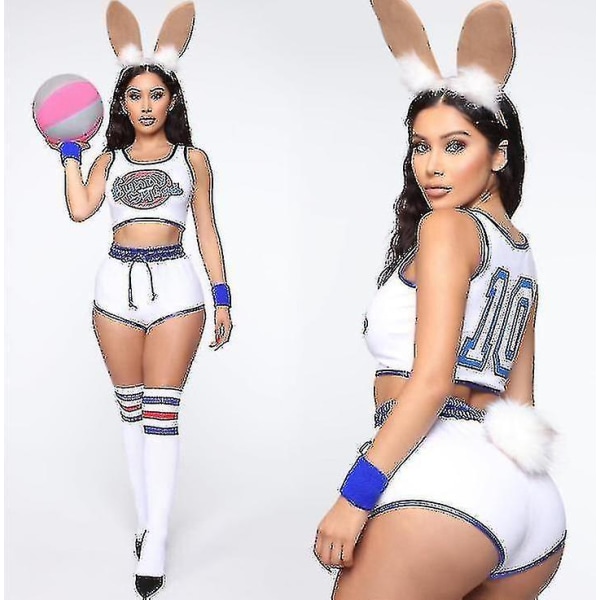 Space Bunny Kostym Kanin Bunny Kvinnor Festkläder