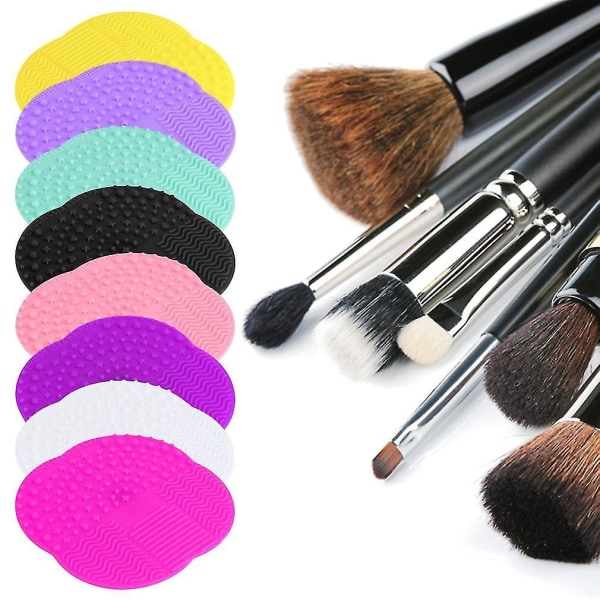 Silikon Makeup Brush Cleaner Tvätt Scrubber Board Rengöringsmatta Pad