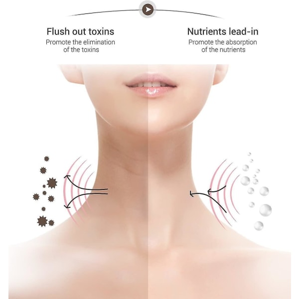 Ansiktsmassager mot rynkor, 45 5 värme- och 3 massagelägen, högfrekvent vibration för ansiktsbehandling
