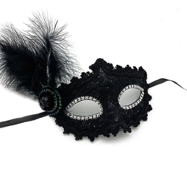 Onsdag Addams Klänning Cosplay Kostym Barn Tjej Fest Svarta Klänningar Halsband Mask only Mask