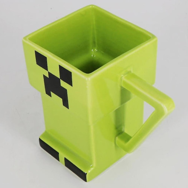 Minecraft Mugg Anime vattenkopp för barn (grön)