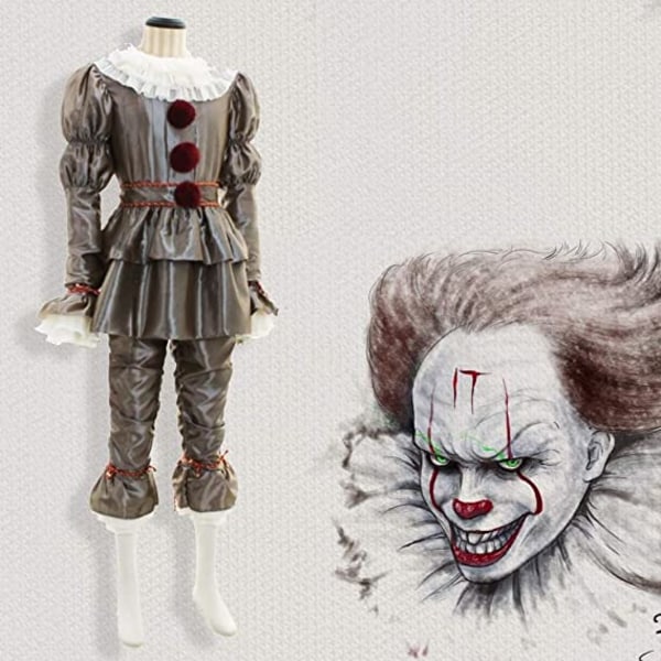 1 stycke COS Pennywise Clown Halloween Cosplay IT 2 Chapter Clown