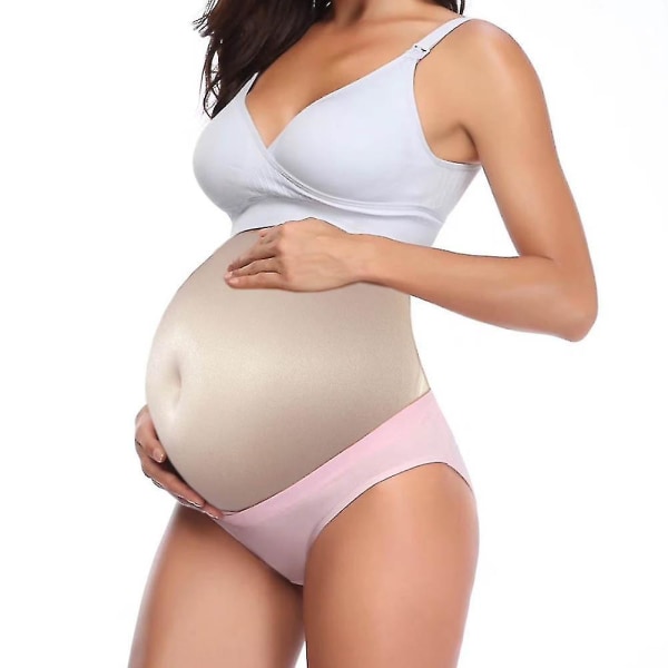 Simulering gravid kvinnas mage bula skådespelare cosplay rekvisita Black L Skin Color M