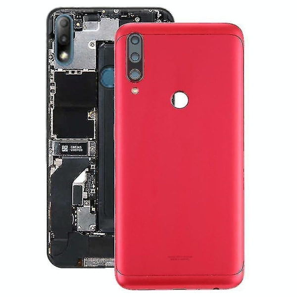Bakre cover för Asus Zenfone Max Plus (M2) ZB634KL (röd)