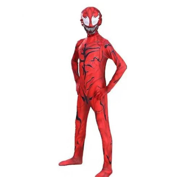Venom Carnage Spider-man Barnkostym Jumpsuit Pojkar Fest Fancy Dress Up Carnival