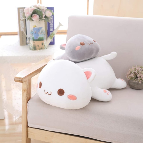 Plysch fluffig gosedjur kawaii katt 50 cm, gosedjur