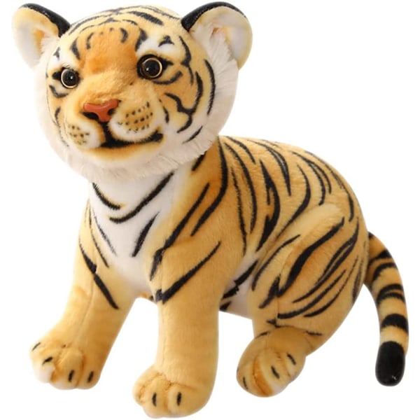 Tigers plyschleksak gosedjur plyschkatt (7,8 tum, gul tiger)