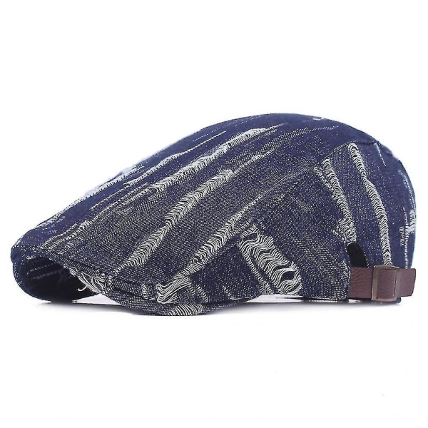 Basker Denim Flat Cap Justerbart solskydd Casual Andas