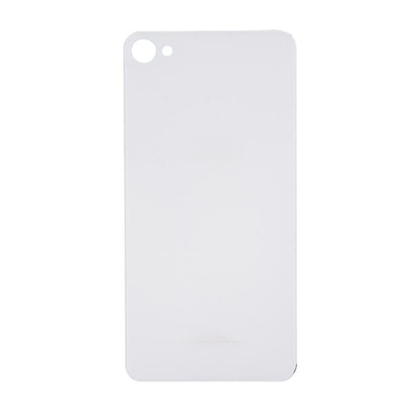För Meizu Meilan X Glass batteri cover med lim (vit)
