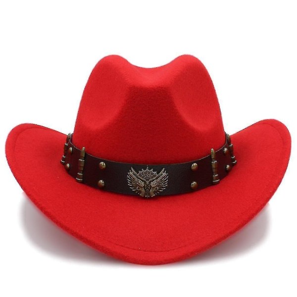 Wool Western cowboyhatt/gentleman cap（Grå）