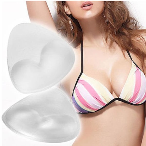 1 par Bikini BH Insats Silikon Triangel Breast Enhancer Baddräkt Push-up