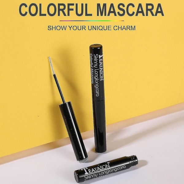 Färg Mascara Långvarig Makeup Tjock Lockig Snabbtorkande Förlängning för kvinnor