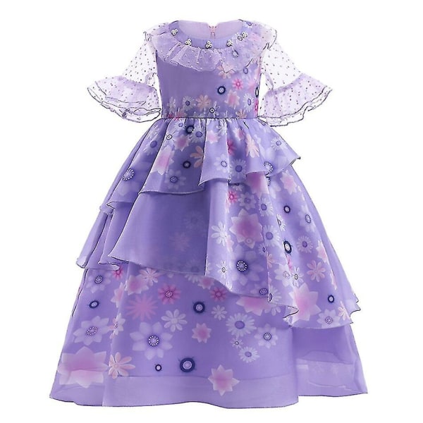 Easter Encanto Cosplay Costume Girl Dress for Carnival Princes Isabela 3 9*10T Isabela 1 5*6T