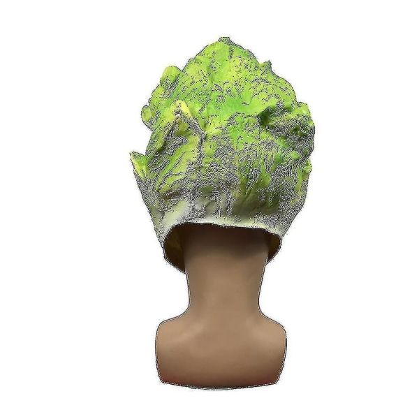 Game Cabbage Headgear Mask Maskerad Grön grönsak Halloween Party Cosplay rekvisita