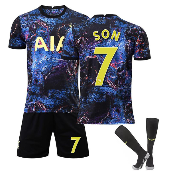 Son No.7 Jersey Tottenham Hotspur 21-22 fotboll T-shirt set Kids 22(120-130CM)