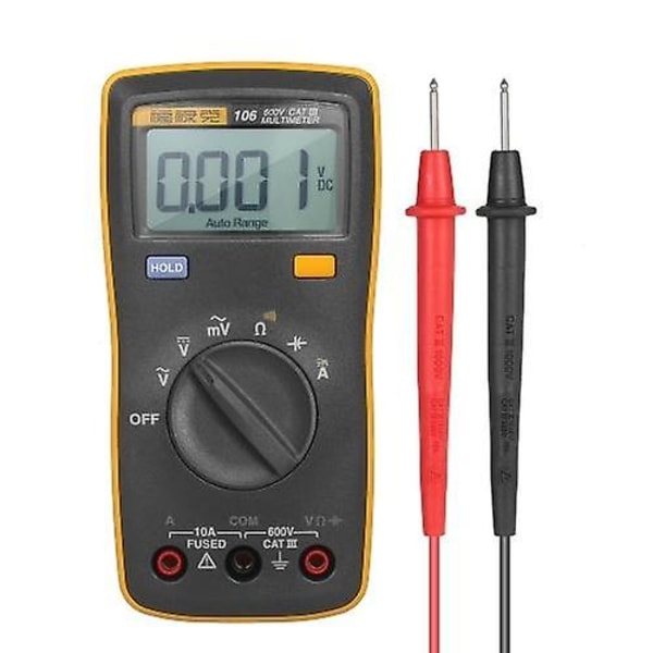 FLUKE 6000 Counts Mini multimeter i handflatstorlek Digital multimeter Handhållen voltmeter Bärbar amperemeter