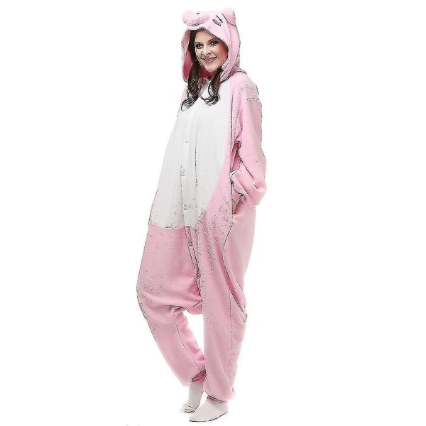 Pink Pig Pyjamas Animal Onesie Unicorn Pyjamas Pegasus kostym Kigurumi Pyjamas Halloween Cosplay XL XL