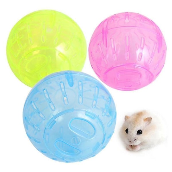 Pet Small Toy Hamster Running Ball, Slumpmässig färgleverans, Storlek: Diameter: 10cm