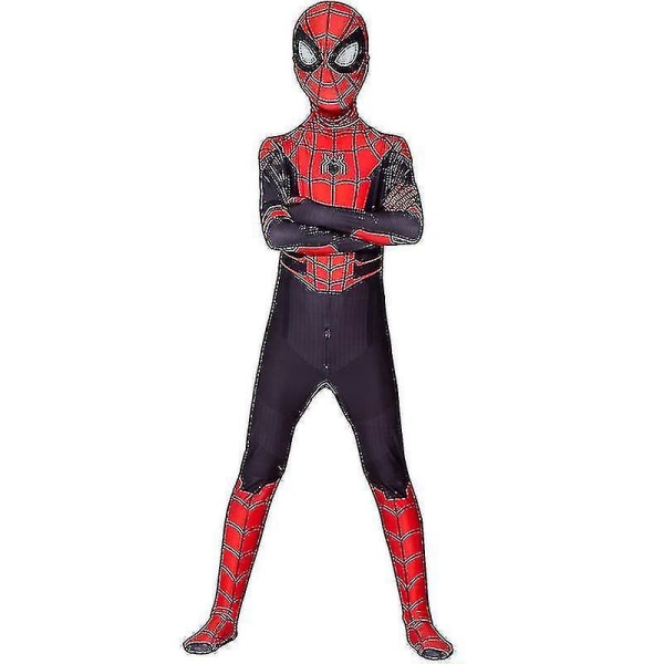 Spider-man Dräkt Vuxen Barn Outfit-1