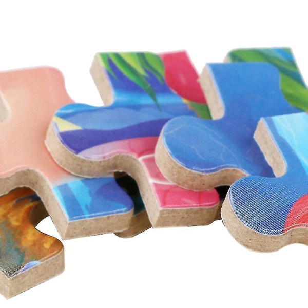 Trä pedagogiskt pussel för barn - 60 tabletter (Color-22)
