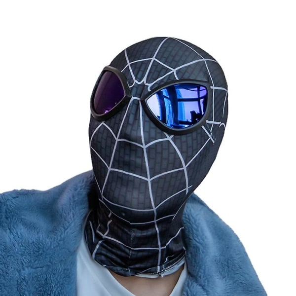 Black Spiderman Mask Cosplay Scenrekvisita - Barn