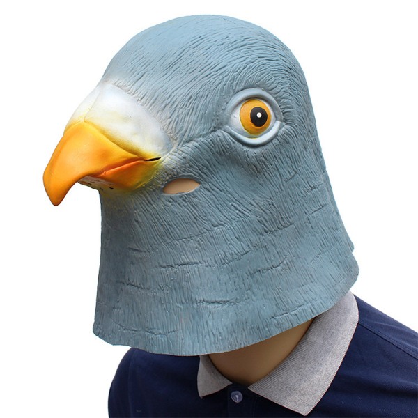 Pigeon Mask Djurhuvudbonader Cosplay kostymrekvisita för Halloween