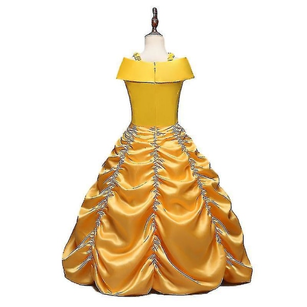 Beauty and the Beast Princess Belle Costume Girls Performance Dress