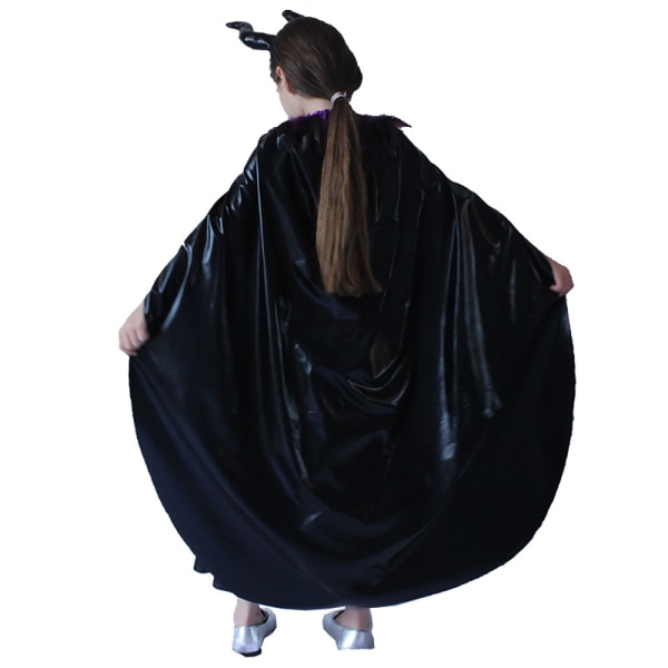 Party Girls Anime Cosplay Black Witch Costume Cloak Klänning Up Costume M M