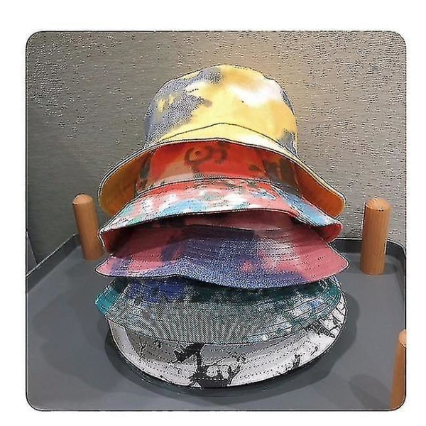 Rainbow Color Casual Fishing Bucket Cap（E）