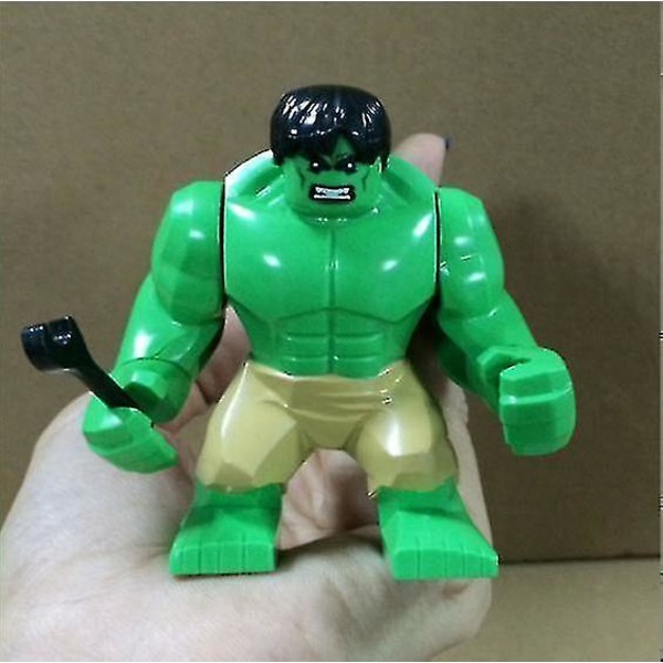 7,5 cm Grön Hulk Superhjälte Big Block Minifigur Rollspelsleksaker för barn-1