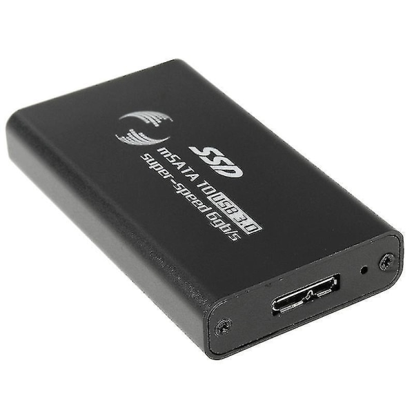 6gb/s mSATA Solid State Disk SSD till USB 3.0 case(svart)