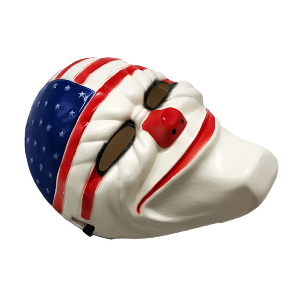 Payday2 Flagga Clown Mask Cosplay Kostym rekvisita Halloween Party