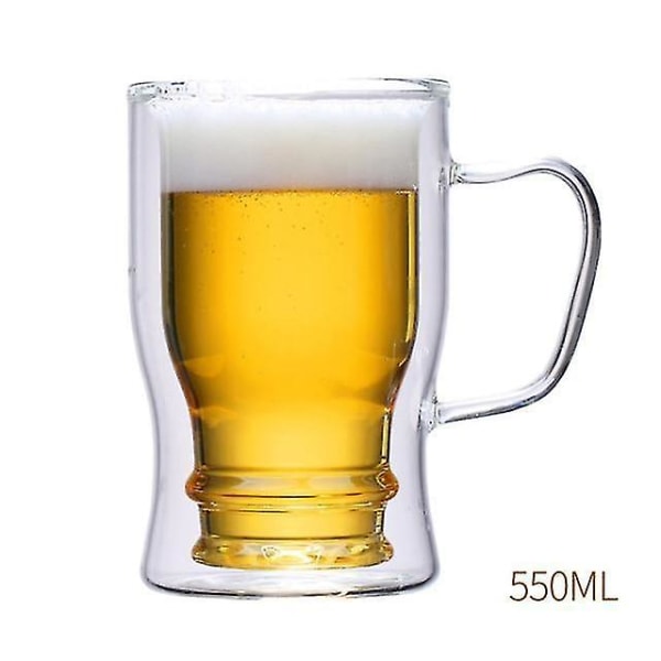 Ölglas upp och ner Gåva inverterad dricka Transparent Creative Vinglas Cup (transparent)