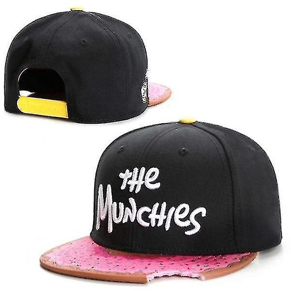 Munchies Snacks Snapback-hatt, Hip Hop-huvudbonader för män och kvinnor för utomhusbruk cap（Justerbar）