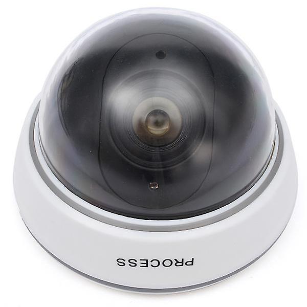 1500B Dummy Simulation Dome Kameraövervakning CCTV-säkerhet med blinkande rött LED-ljus