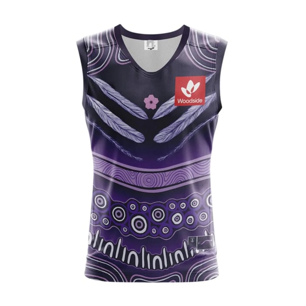 2022 Fremantle Docker Authentic Indigenous Guernsey Rugby Jersey M