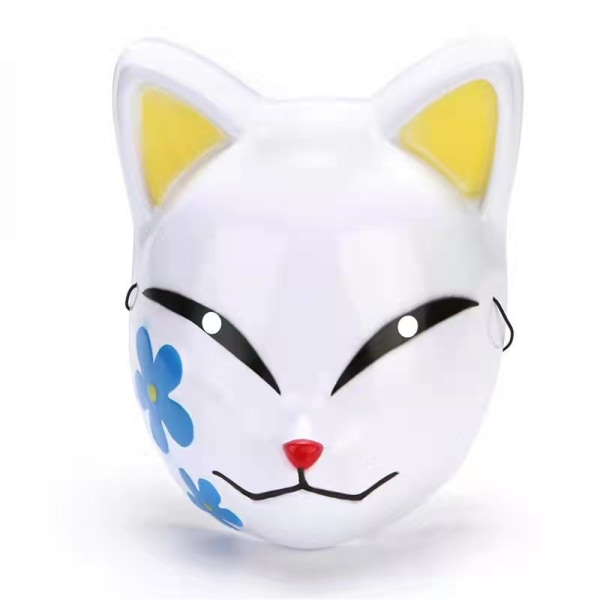 LED Demon Slayer Mask, Fox Mask Anime Cosplay Personality Mask A C