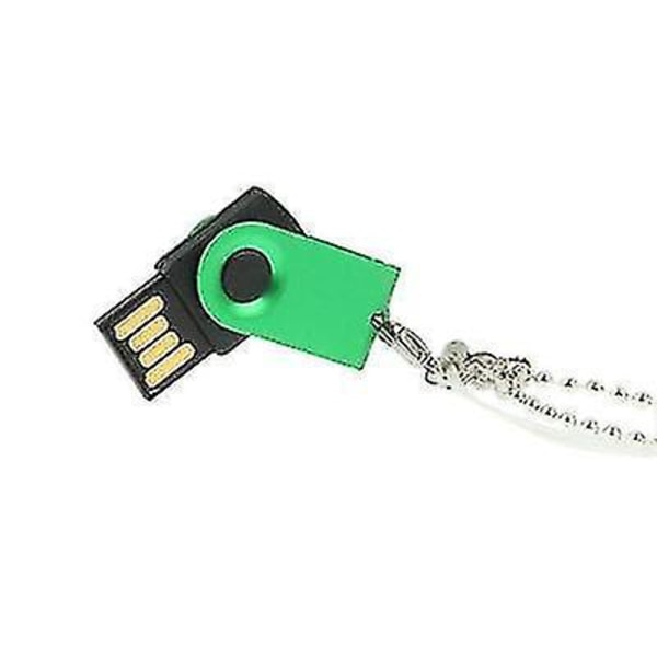 Mini roterbar USB -flashdisk (32GB), grön