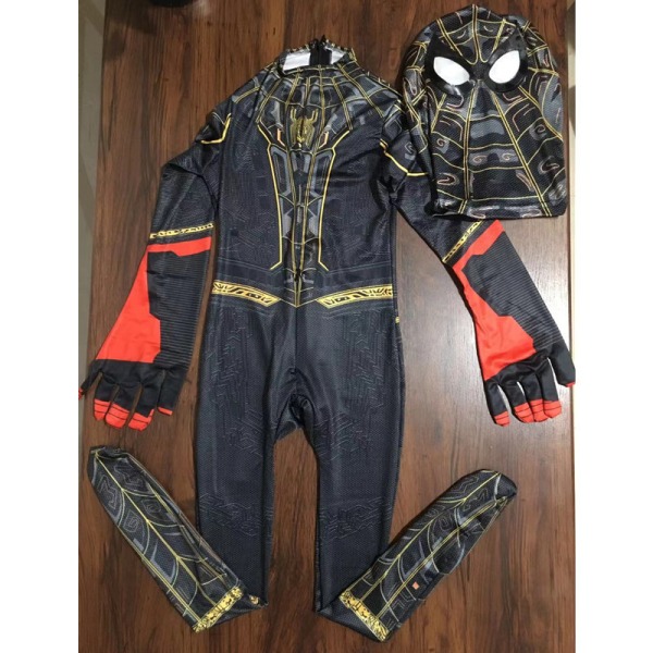 Barn Pojkar Halloween Spider-Man Cosplay Party Kostym Jumpsuits J 120cm I 100cm