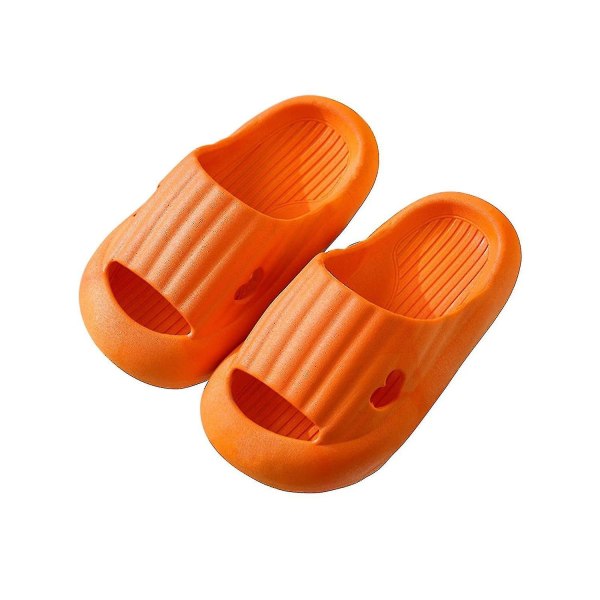 Toddler Pojkar Flickor Slides Sandaler Mjuk Tjock sula Snabbtorka Beach Pool Tofflor Orange
