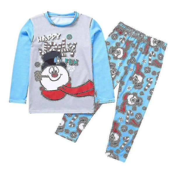 Snowman Pyjamas Set Pyjamas Jul Familj Matchande Pyjamas Kostym Mamma Mamma Dotter Son Pyjamas S