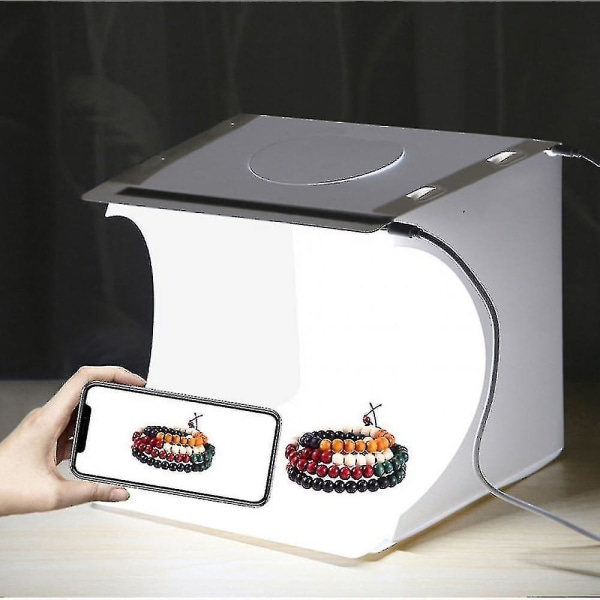 Mini Photo Studio Light Box,, bärbar hopfällbar fotoljustältsats