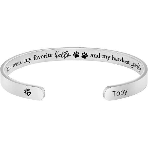 Hundminnesarmband för kvinnor flickor Åminnelse Sympati Minnesförlust av älskade husdjur Smycken Presenter