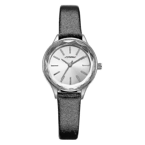 SINOBI 9763 Modeläderrem Skärformad case Ultratunn Watch