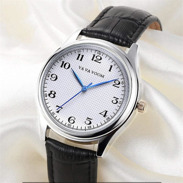 VA VA VOOM VA-203 Herr Business Style Quartz Watch Casual Läderrem Enkel