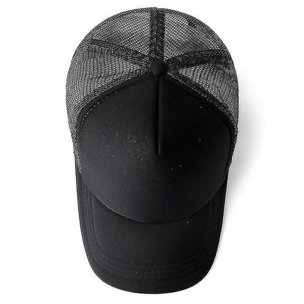 Cap i enfärgad mesh för män och kvinnor, justerbara Snapback-hattar (lila vit)