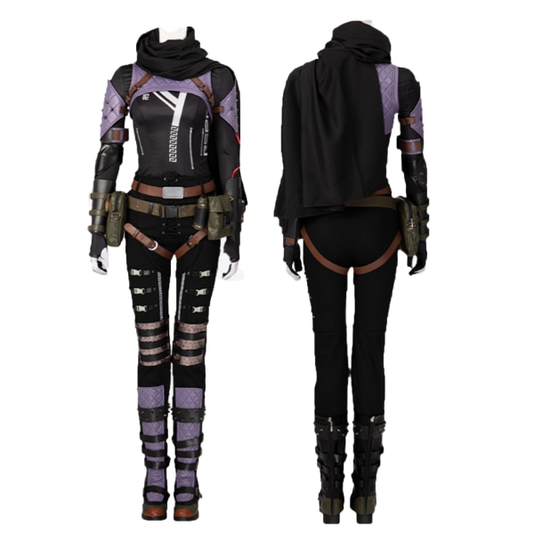 Anpassningsbara kläder Apex legends cosplay-kostymer för kvinnor W Black XXL D